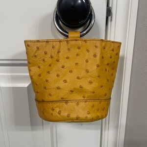 Simon Miller Mustard Textured Cosmetic Bag
